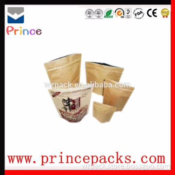 kraft paper bag for food with zip lock from china manufacutres P-4